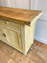 Load image into Gallery viewer, Wonderful French butchers block cupboard with drawers
