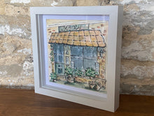 Load image into Gallery viewer, Original watercolour and pen, framed in a contemporary frame
