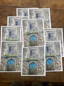 Limited edition prints from a original watercolour and pen