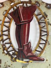 Load image into Gallery viewer, Original French Cobblers double sided metal hand painted sign
