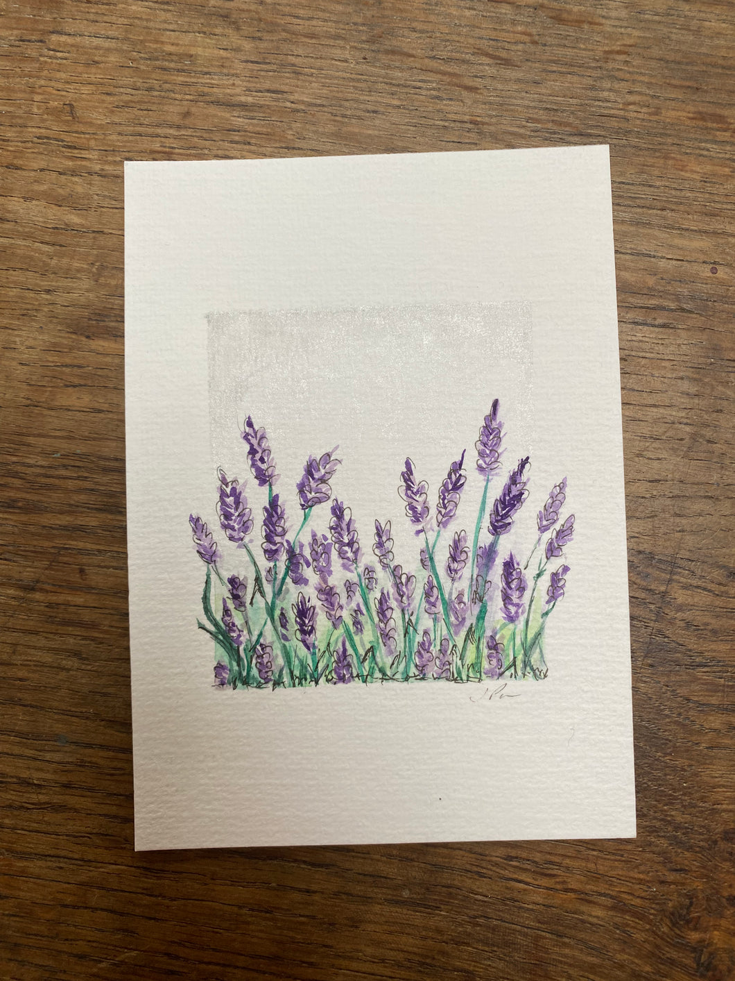 ❌END OF YEAT SPECIAL❌Original watercolour and pen - Lavender