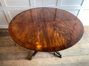 Flip top Mahogany round table