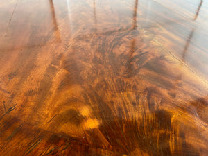 Flip top Mahogany round table