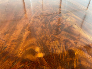 Flip top Mahogany round table