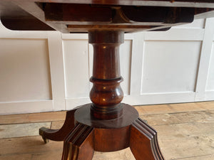 Flip top Mahogany round table