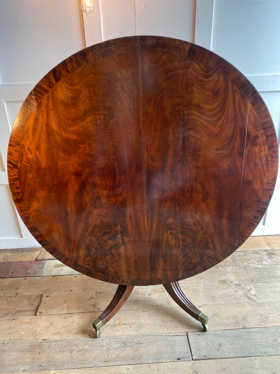 Flip top Mahogany round table