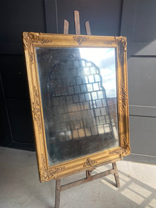 French gilt framed 1830’s mercury glass mirror