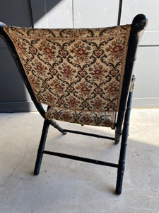 French folding campaign chair