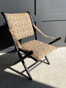French folding campaign chair