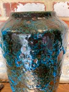 West German mid century floor pottery vase