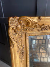 Load image into Gallery viewer, French gilt framed 1830’s mercury glass mirror
