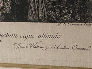 19th C print of Jean-Antoine Watteau - framed