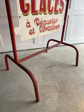 Load image into Gallery viewer, Original French Boulangerie/Patisserie Glaces metal hand painted sign
