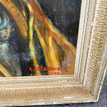 Load image into Gallery viewer, French oil on board portrait
