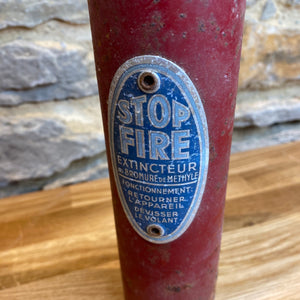 Small decorative French fire extinguisher