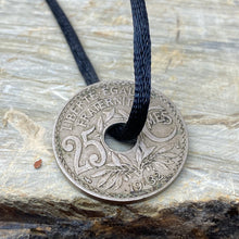 Load image into Gallery viewer, WWII French coins made into necklaces
