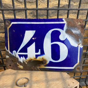 French enamel house number