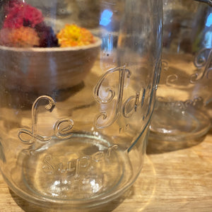 French glass Le Parfait jars