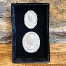 Load image into Gallery viewer, Lovely plaster relief in a velvet boxed frame
