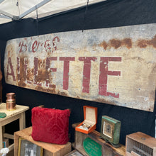 Load image into Gallery viewer, French metal faded beer sign
