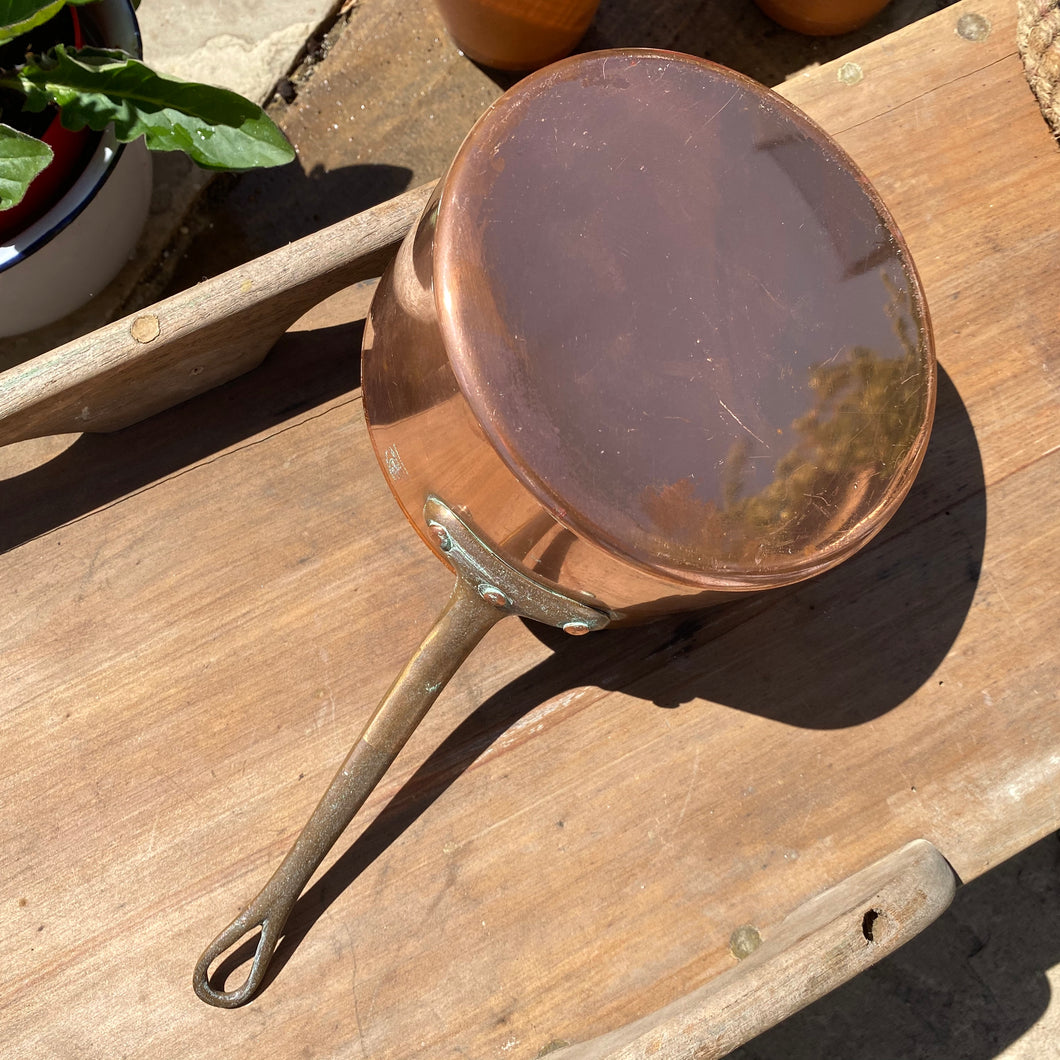 French vintage  copper pan