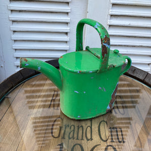 Small metal watering can with great chippy paint