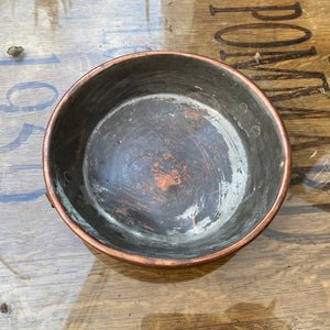 French vintage copper dish