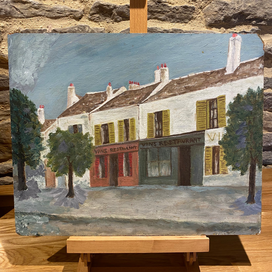 French oil on board