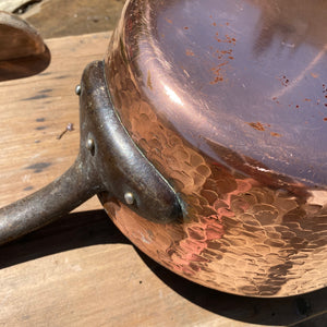 French vintage copper pan