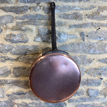 Load image into Gallery viewer, French vintage heavy gauge copper tin lined sauté pan
