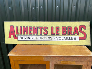 French metal sign