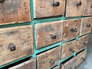 Lovely French bank of 24 drawers