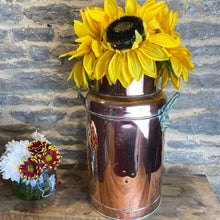 Load image into Gallery viewer, French vintage copper lightweight milk churn

