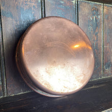 Load image into Gallery viewer, French vintage shallow copper cake tin
