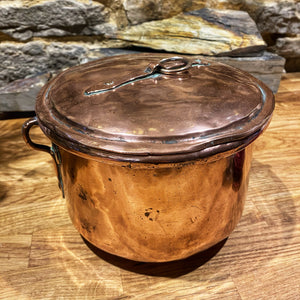 French copper pot with lid