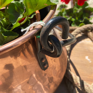 French copper cauldron