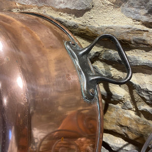 French vintage copper jam pan