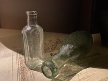 Load image into Gallery viewer, 2 small vintage glass bottles
