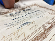 Load image into Gallery viewer, 3 French Ecole certificates from 1917
