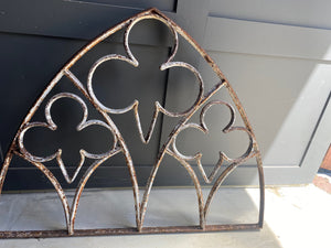 4 x Victorian cast metal arched windows