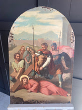 Load image into Gallery viewer, Stunning collection of 10 French hand painted Stations of the Cross
