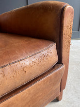 Load image into Gallery viewer, French leather club chair
