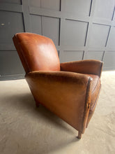 Load image into Gallery viewer, French leather club chair
