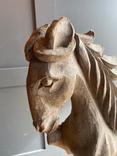 Load image into Gallery viewer, French wooden horse plaster mold
