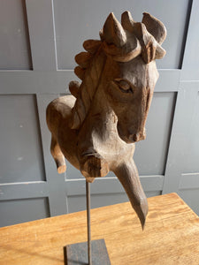 French wooden horse plaster mold
