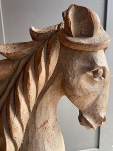 French wooden horse plaster mold