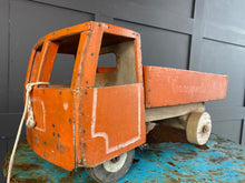 Load image into Gallery viewer, French wooden pull a-long tipper lorry
