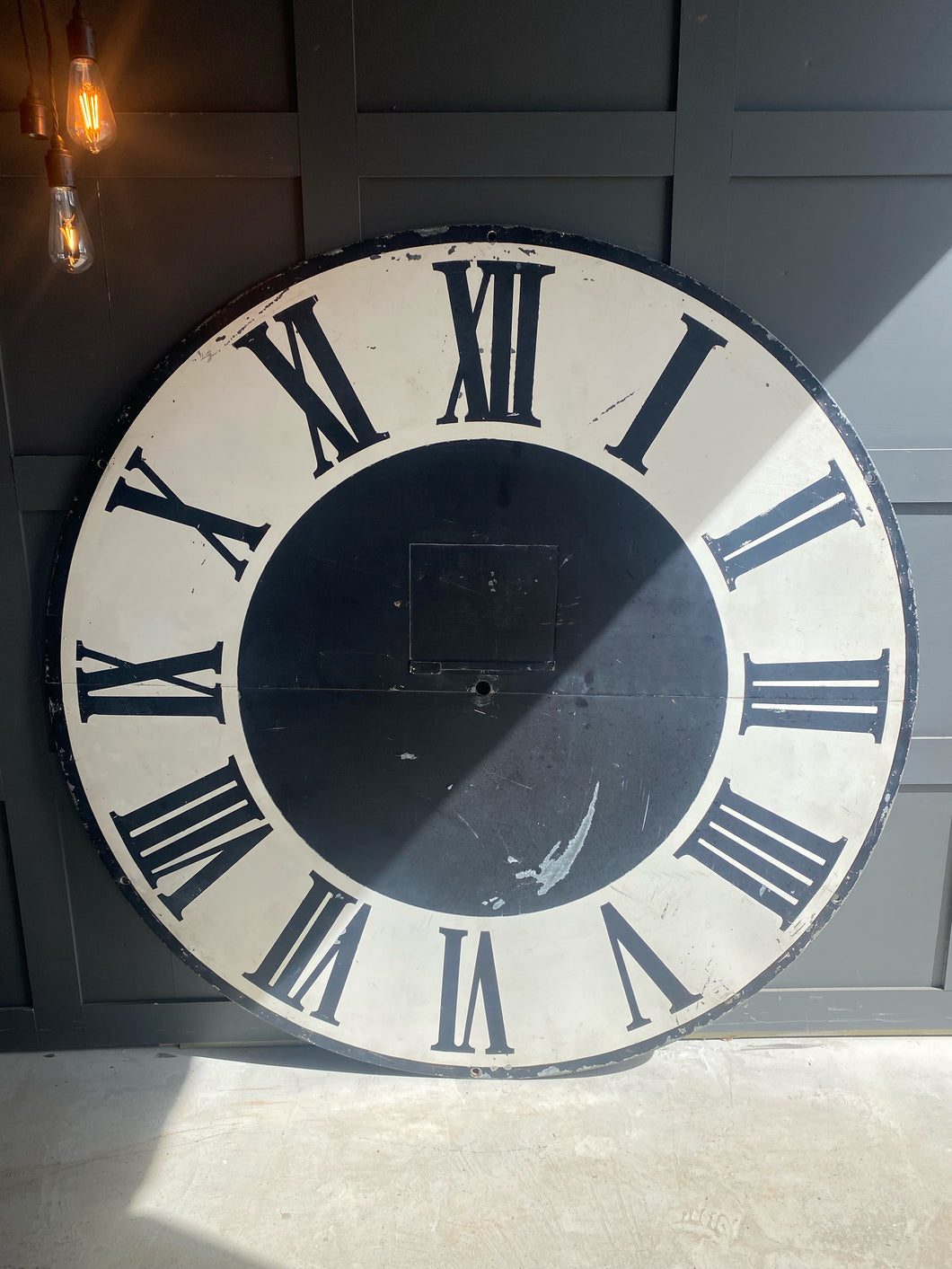 French antique clock face