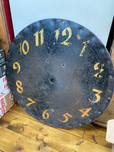 Load image into Gallery viewer, Beautiful early metal French clockface handpainted
