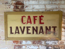 Load image into Gallery viewer, Original French cafe wooden hand painted sign
